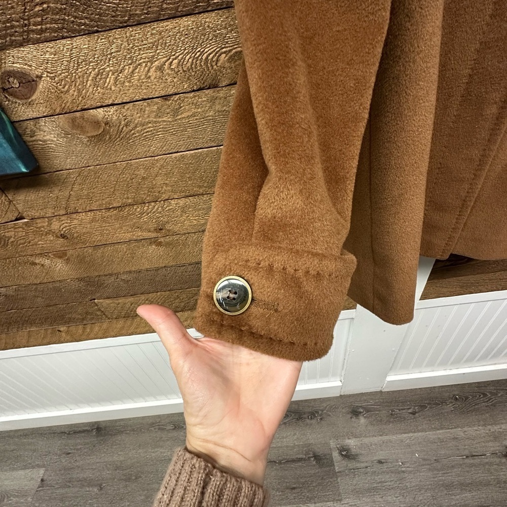 Jones New York Camel Wool Blend Coat (Size 12) - Picture 9 of 9